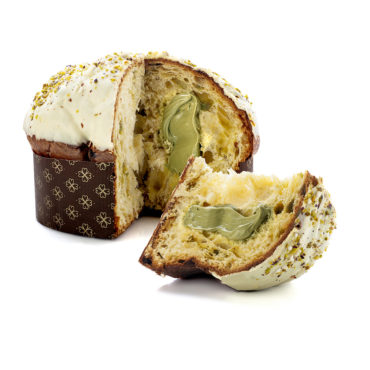 panettone al pistacchio farcito